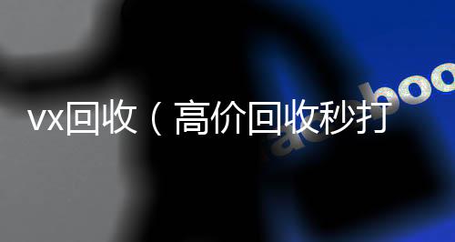 vx回收（高回收vx秒结价回收秒打款微信号）